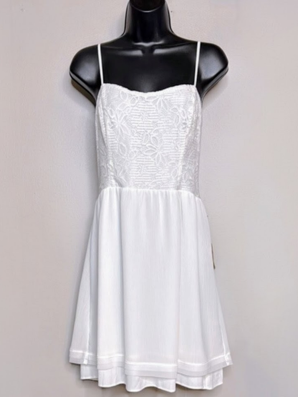 Princess Vera Wang White Lace Cut Out Fit And Flare Dress | Size 13